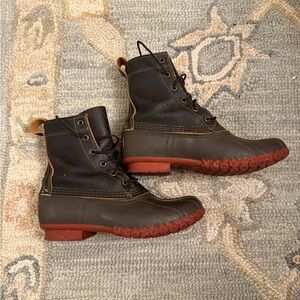 LL Bean Boot Bison/Red size 7
